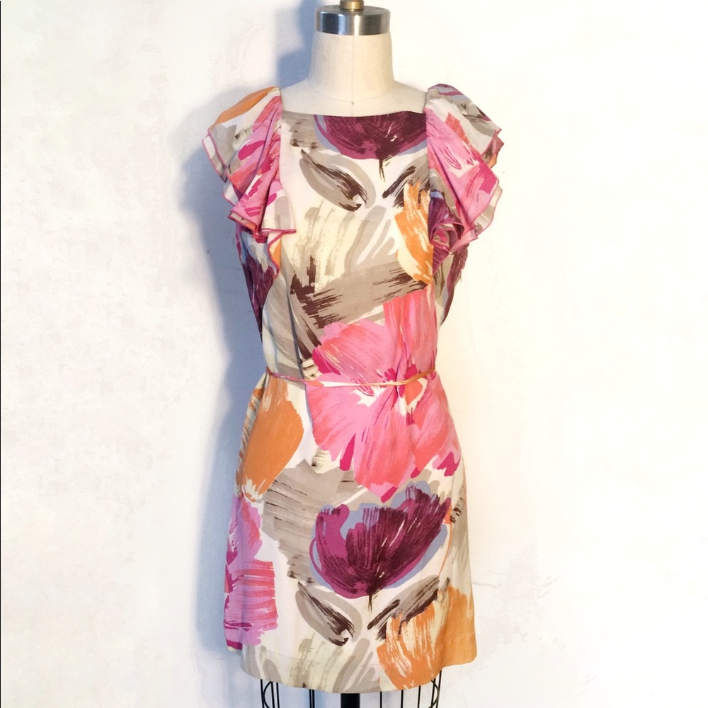 🌸HP🌸 BCBG Max Azria Silk Floral Print Dress